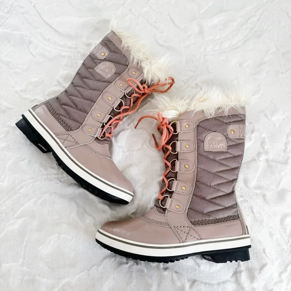 Sorel 'Tofino II' Faux Fur Lined Waterproof Boot Size 6.5